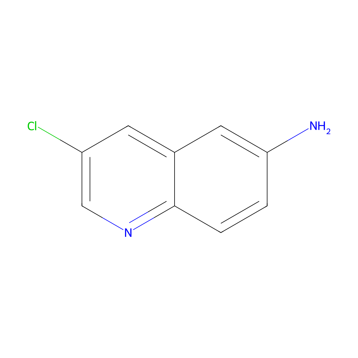 3-Chloroquinolin-6-amine molecular structure, CAS 103028-96-2