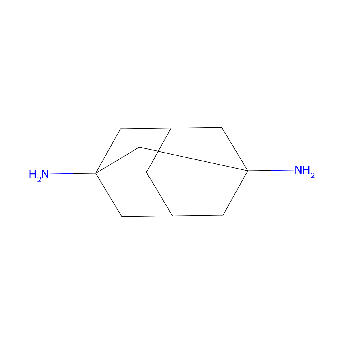 Adamantane-1,3-diamine molecular structure, CAS 10303-95-4