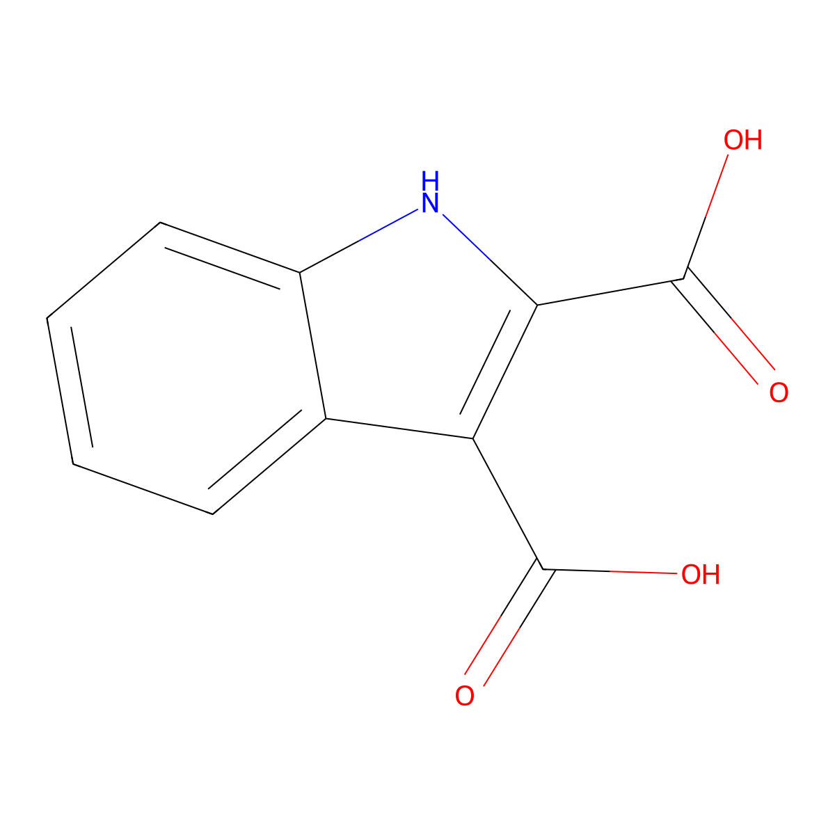 1H-Indole-2,3-dicarboxylic acid molecular structure, CAS 103030-09-7