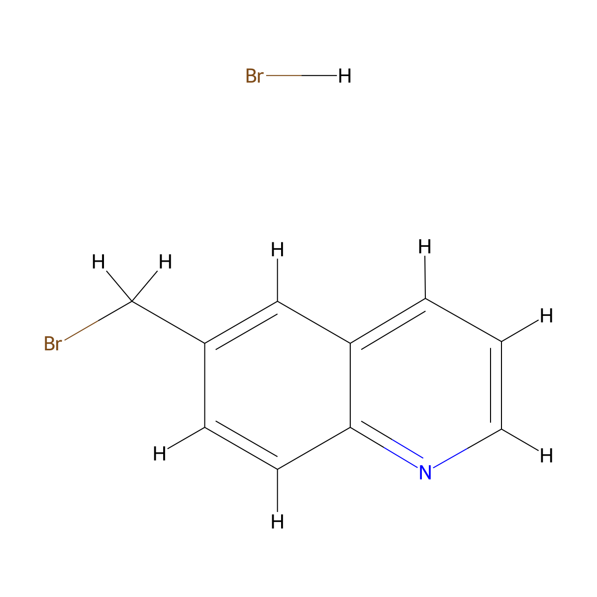 6-(Bromomethyl)quinoline hydrobromide molecular structure, CAS 103030-25-7