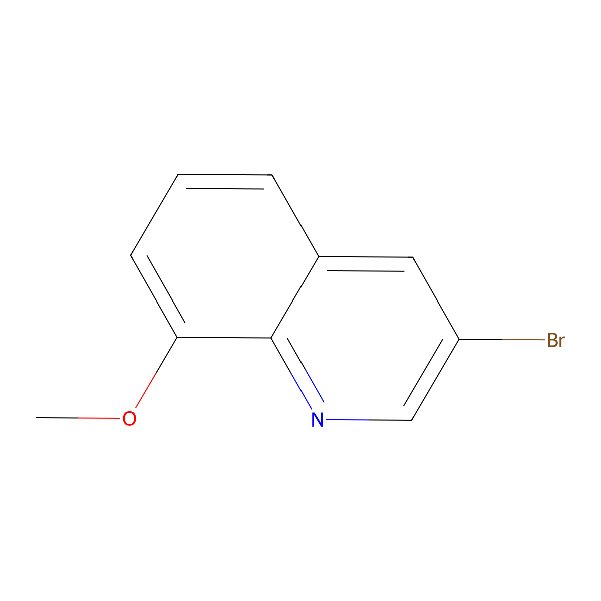 3-Bromo-8-methoxyquinoline molecular structure, CAS 103030-27-9