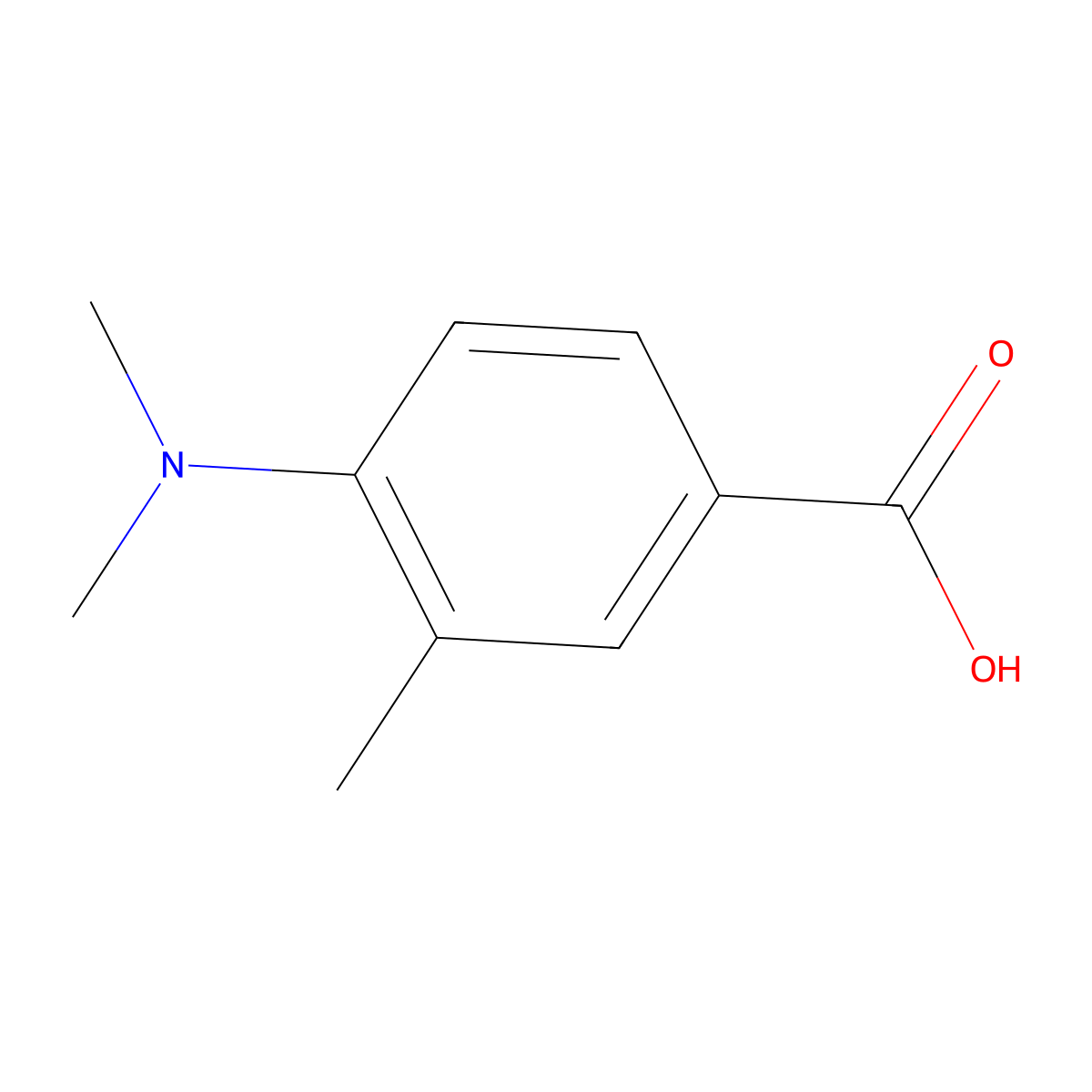 4-(Dimethylamino)-3-methylbenzoic acid molecular structure, CAS 103030-89-3