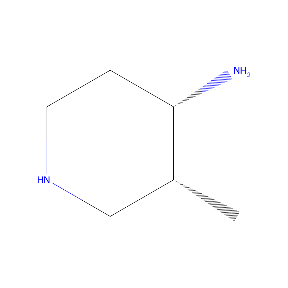 (3R,4S)-3-Methyl-piperidin-4-ylamine molecular structure, CAS 1030378-73-4