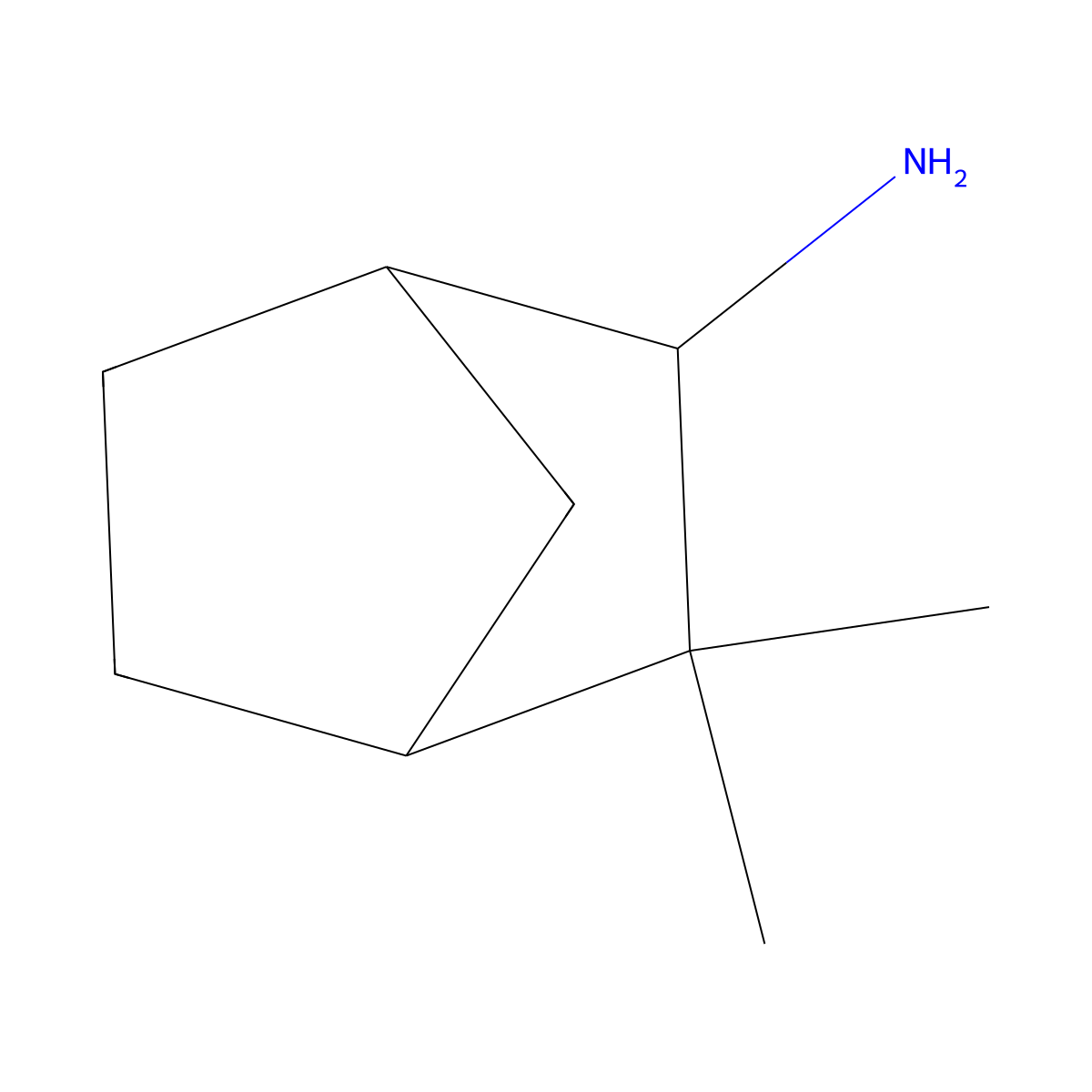3,3-Dimethylbicyclo[2.2.1]heptan-2-amine molecular structure, CAS 103038-84-2