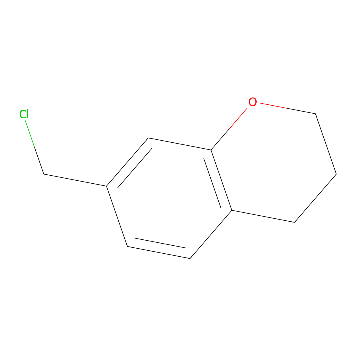 7-(chloromethyl)-3,4-dihydro-2H-1-benzopyran molecular structure, CAS 103039-09-4