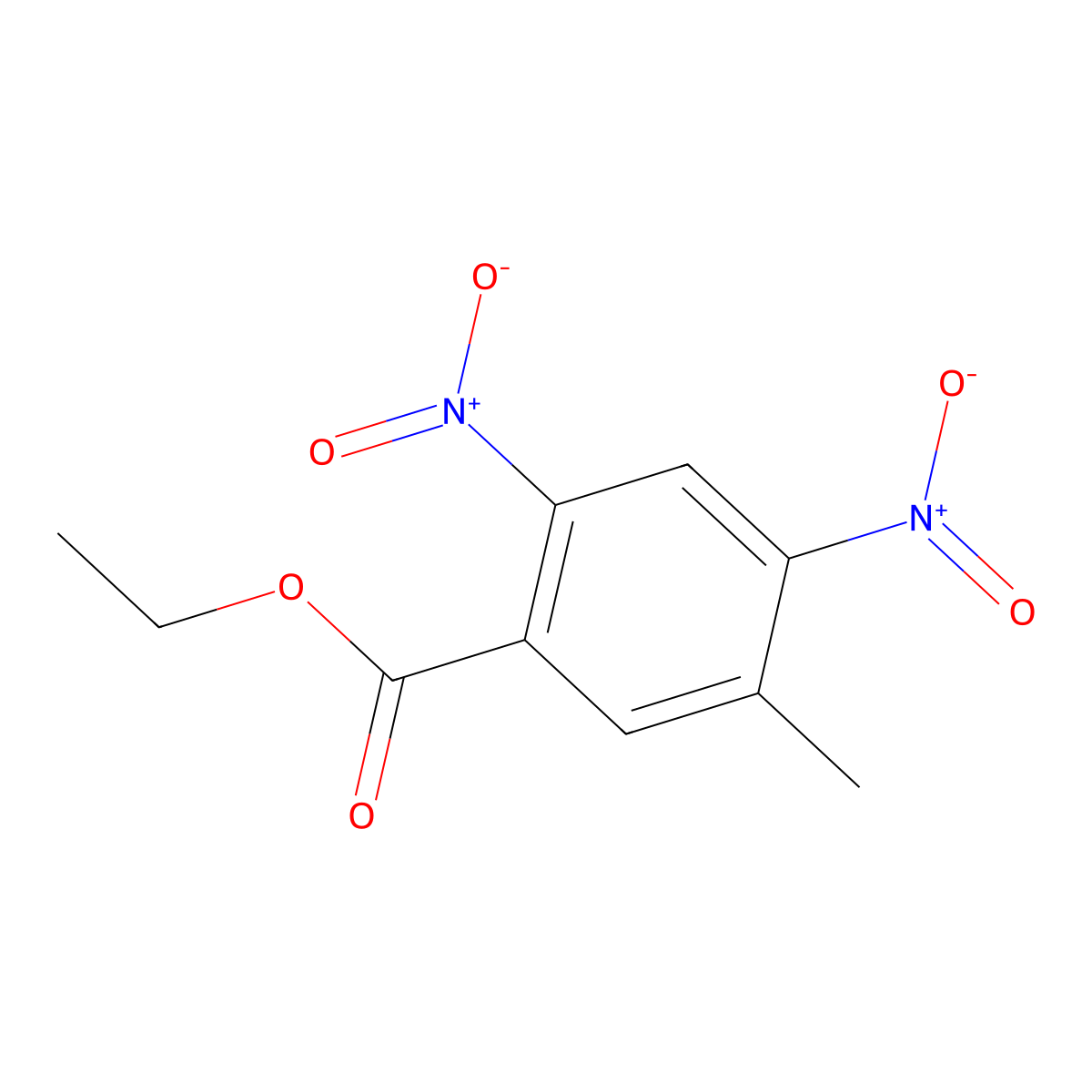 Ethyl 5-methyl-2,4-dinitrobenzoate molecular structure, CAS 103039-34-5
