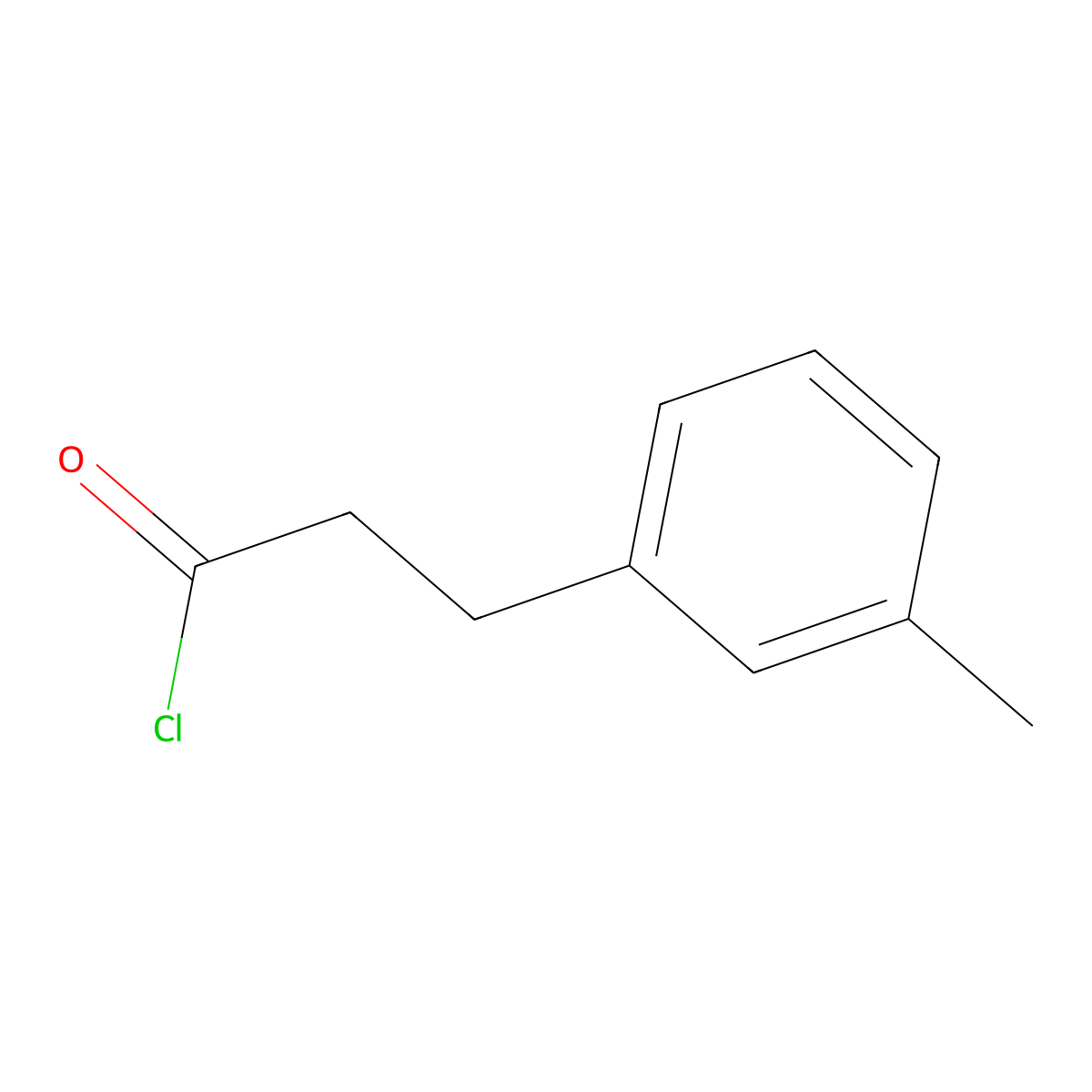 3-(3-Methylphenyl)propanoyl chloride molecular structure, CAS 103040-39-7