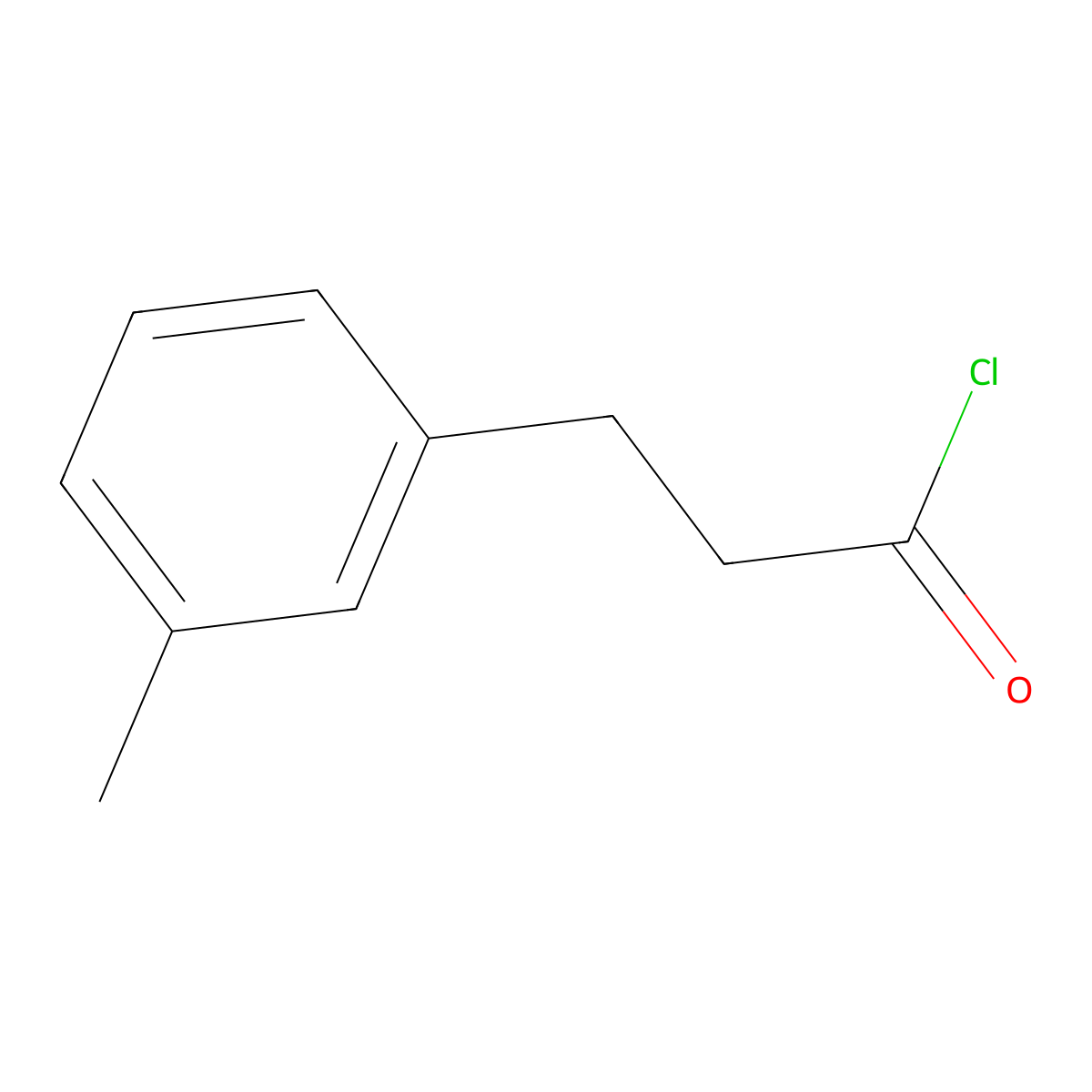 3-(3-Methylphenyl)propanoyl chloride molecular structure, CAS 103040-39-7