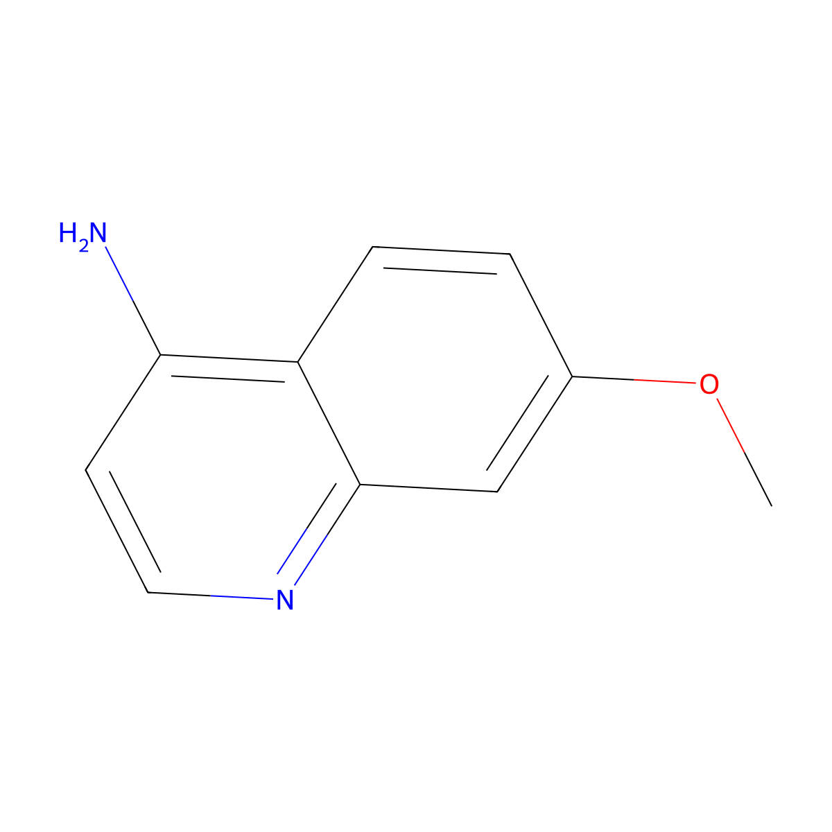 4-Amino-7-methoxyquinoline molecular structure, CAS 103040-78-4