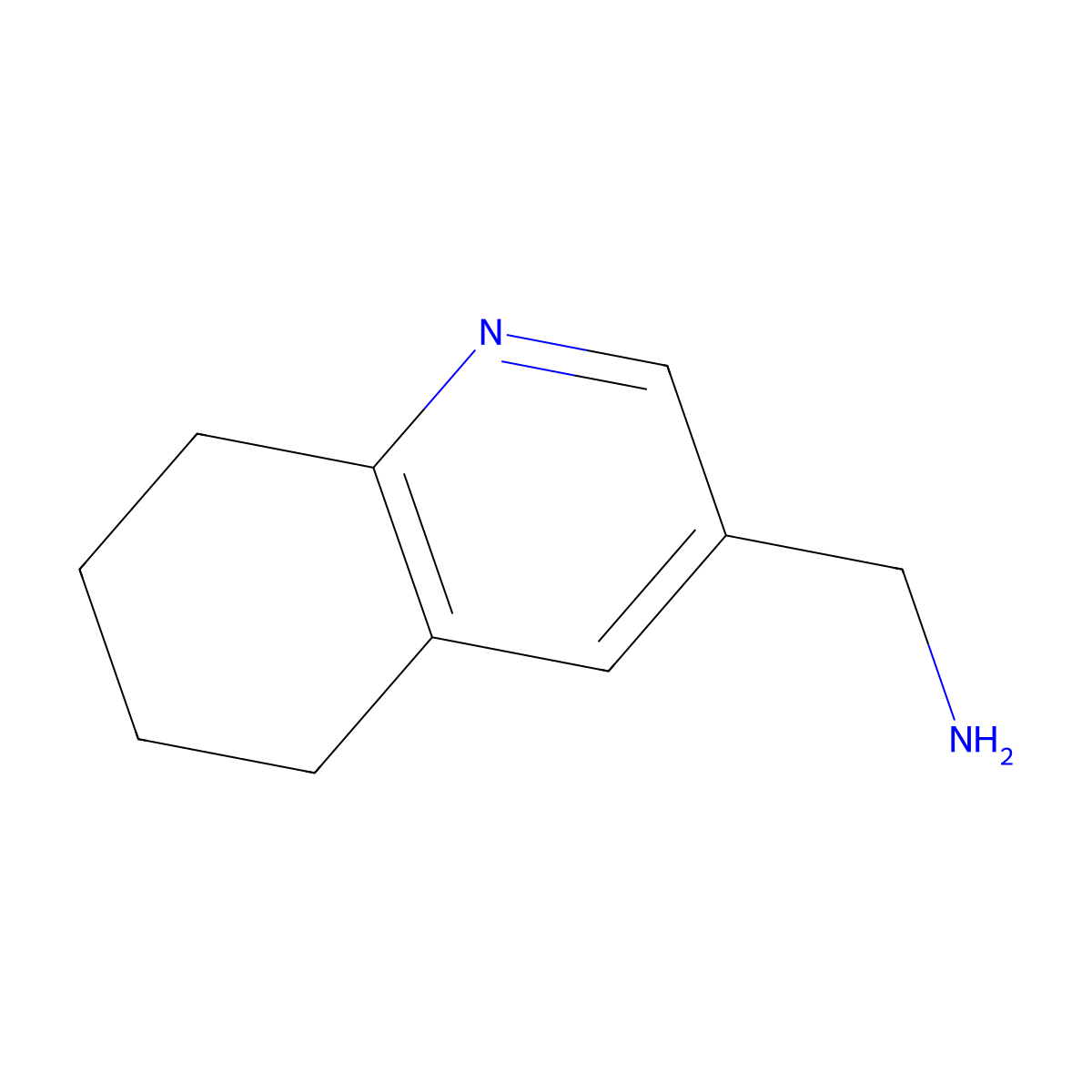 (5,6,7,8-Tetrahydroquinolin-3-yl)methanamine molecular structure, CAS 103041-34-5