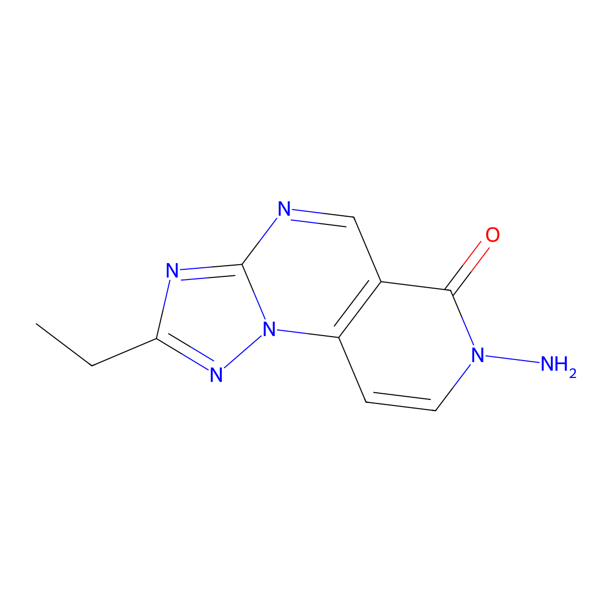 7-amino-2-ethylpyrido[3,4-e][1,2,4]triazolo[1,5-a]pyrimidin-6(7H)-one molecular structure, CAS 1030420-01-9