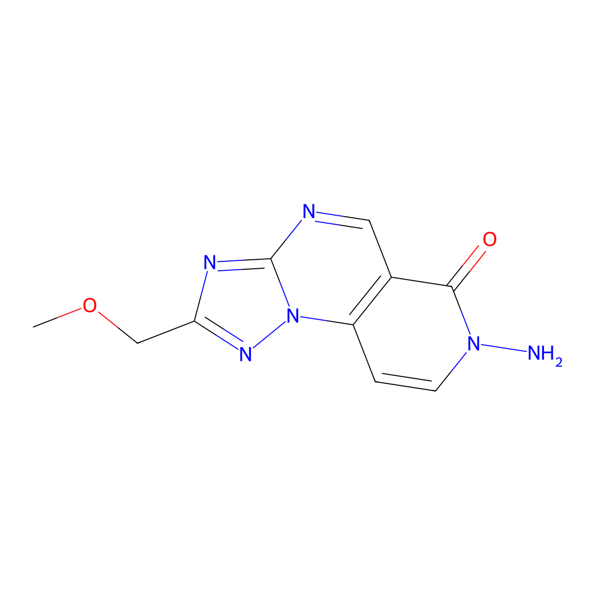 7-amino-2-(methoxymethyl)pyrido[3,4-e][1,2,4]triazolo[1,5-a]pyrimidin-6(7H)-one molecular structure, CAS 1030420-07-5