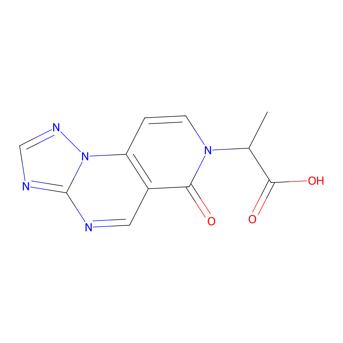2-(6-oxopyrido[3,4-e][1,2,4]triazolo[1,5-a]pyrimidin-7(6H)-yl)propanoic acid molecular structure, CAS 1030420-09-7