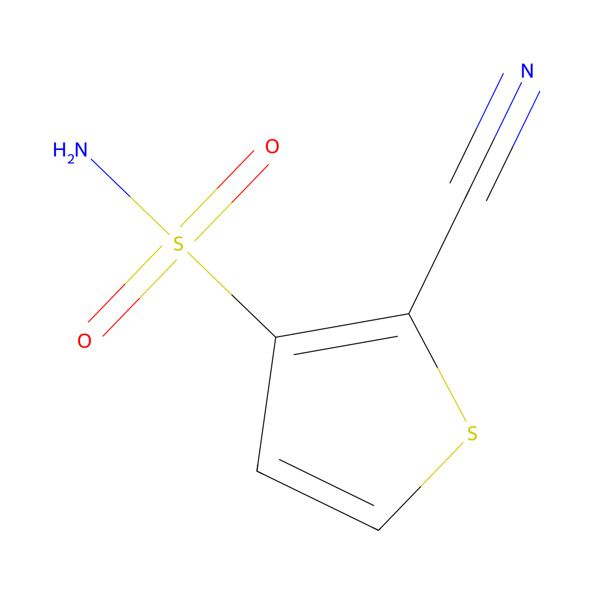 2-Cyanothiophene-3-sulfonamide molecular structure, CAS 1030431-45-8