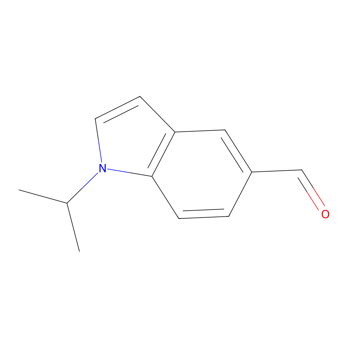 1-Isopropyl-1H-indole-5-carbaldehyde molecular structure, CAS 1030432-40-6