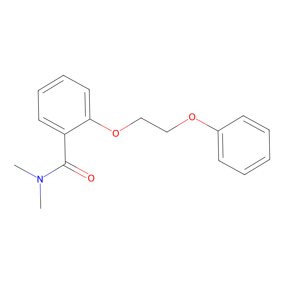 N,N-dimethyl-2-(2-phenoxyethoxy)benzamide molecular structure, CAS 1030439-41-8