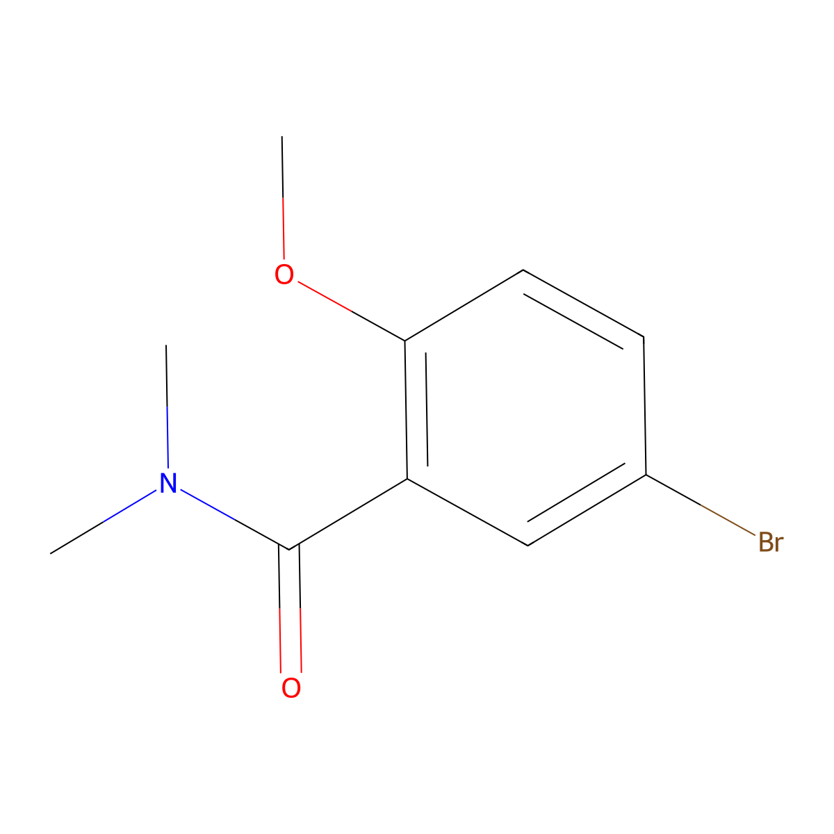 5-bromo-2-methoxy-N,N-dimethylbenzamide molecular structure, CAS 1030440-36-8