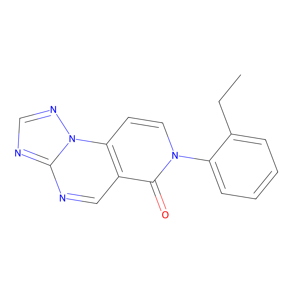 7-(2-ethylphenyl)pyrido[3,4-e][1,2,4]triazolo[1,5-a]pyrimidin-6(7H)-one molecular structure, CAS 1030440-74-4