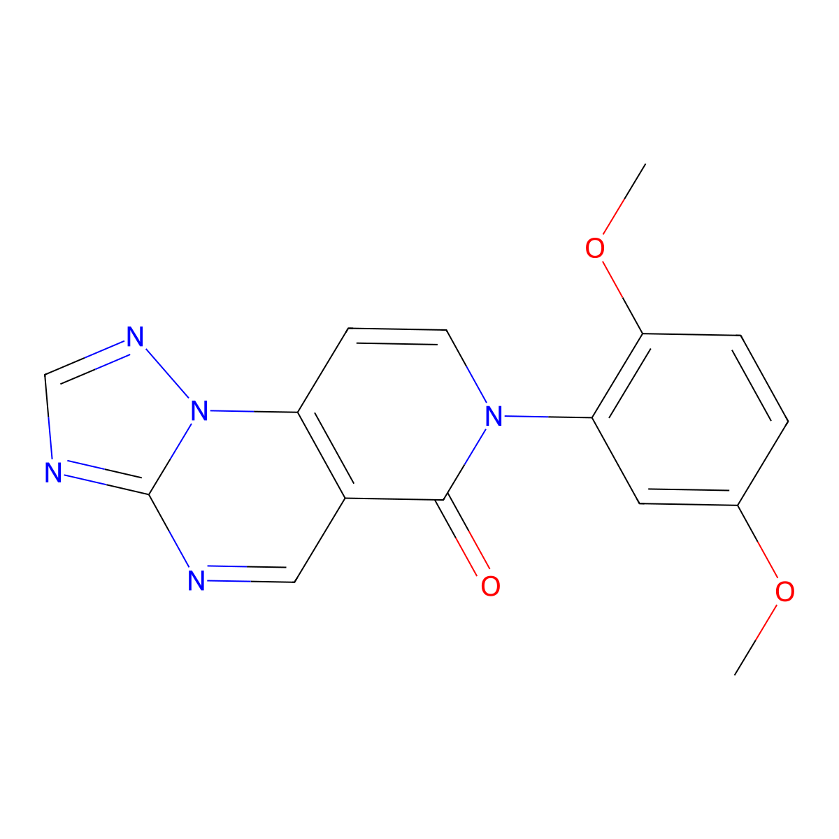 7-(2,5-dimethoxyphenyl)pyrido[3,4-e][1,2,4]triazolo[1,5-a]pyrimidin-6(7H)-one molecular structure, CAS 1030445-50-1