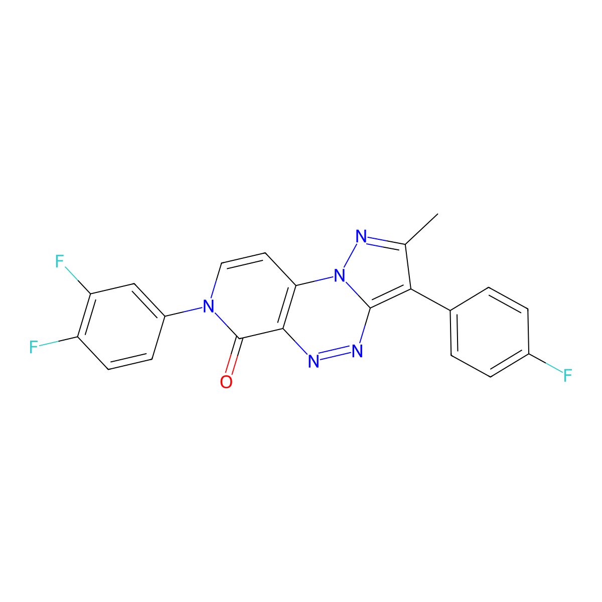C21H12F3N5O molecular structure, CAS 1030456-48-4