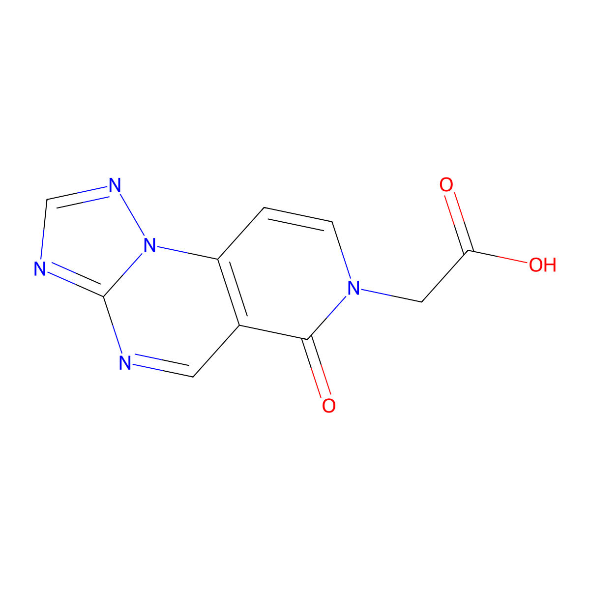 (6-oxopyrido[3,4-e][1,2,4]triazolo[1,5-a]pyrimidin-7(6H)-yl)acetic acid molecular structure, CAS 1030456-82-6