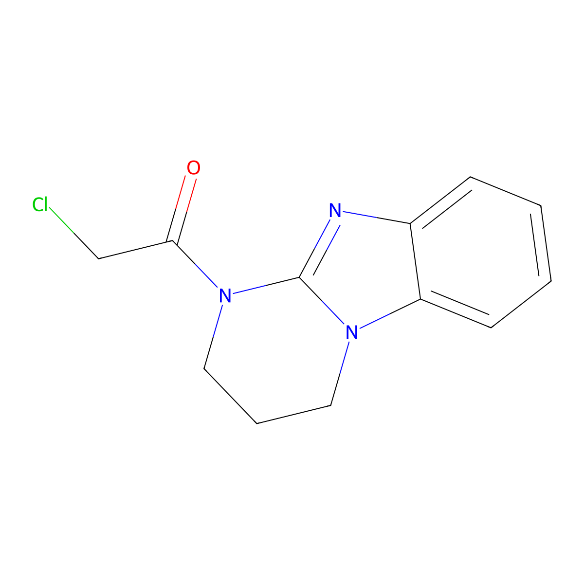 2-chloro-1-(3,4-dihydrobenzo[4,5]imidazo[1,2-a]pyrimidin-1(2H)-yl)ethanone molecular structure, CAS 1030459-12-1