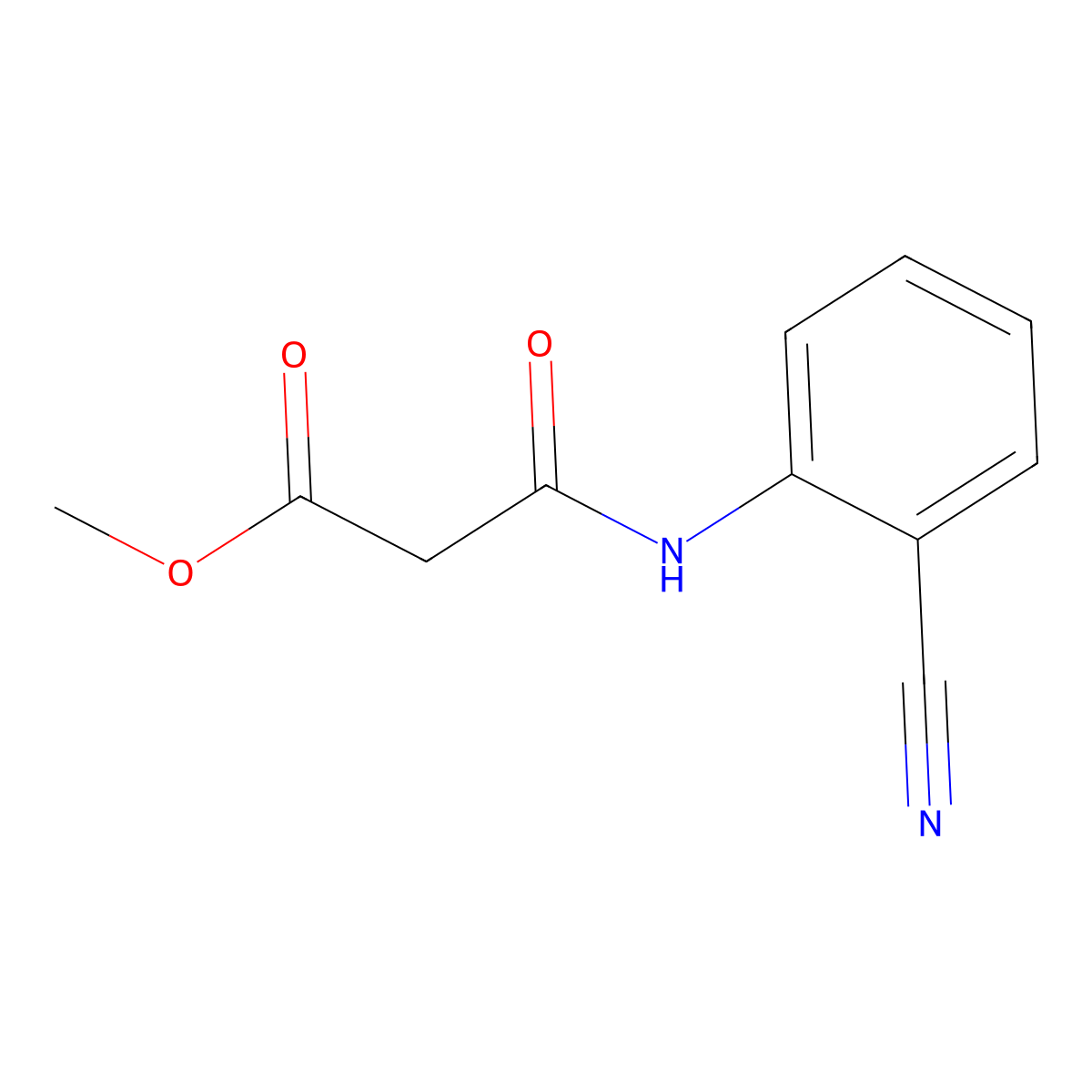 Methyl 3-[(2-cyanophenyl)amino]-3-oxopropanoate molecular structure, CAS 1030459-45-0