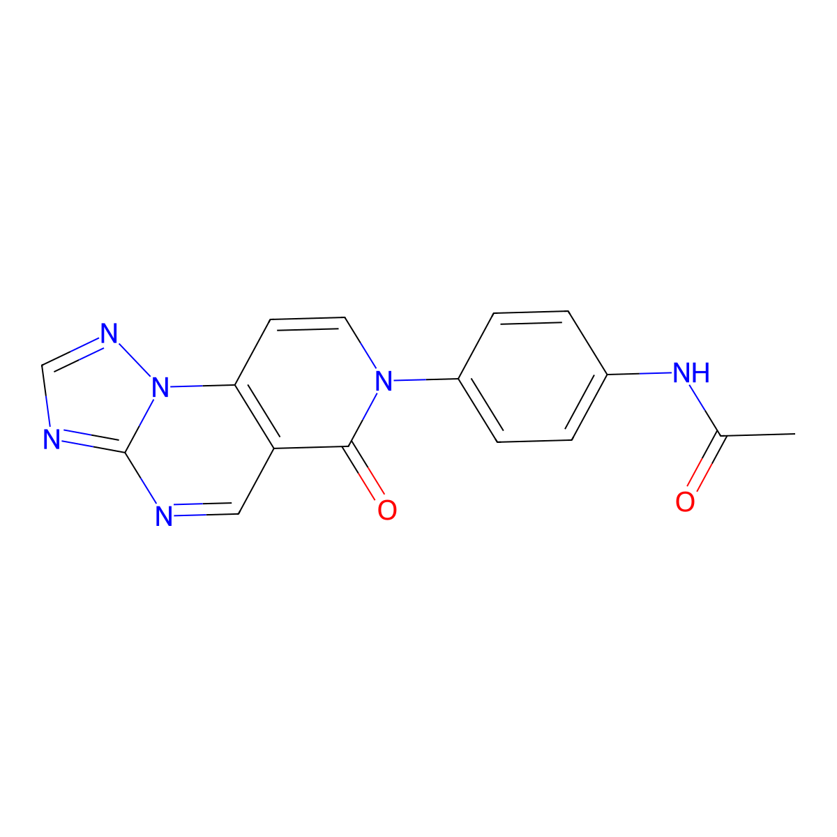 N-[4-(6-oxopyrido[3,4-e][1,2,4]triazolo[1,5-a]pyrimidin-7(6H)-yl)phenyl]acetamide molecular structure, CAS 1030461-87-0