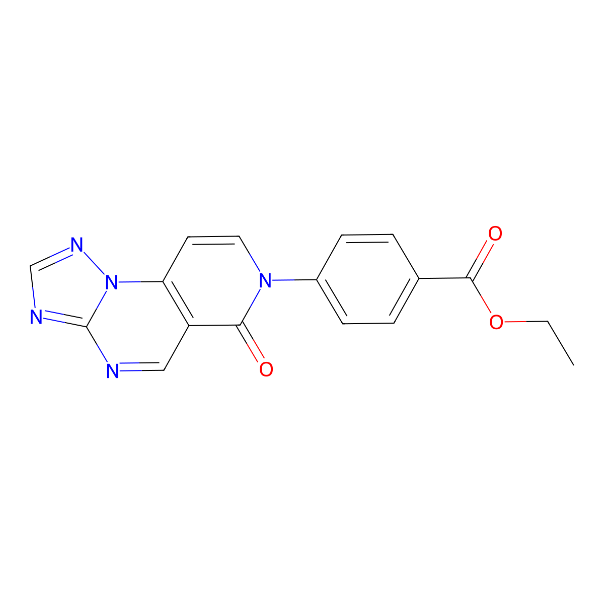 ethyl 4-(6-oxopyrido[3,4-e][1,2,4]triazolo[1,5-a]pyrimidin-7(6H)-yl)benzoate molecular structure, CAS 1030462-71-5
