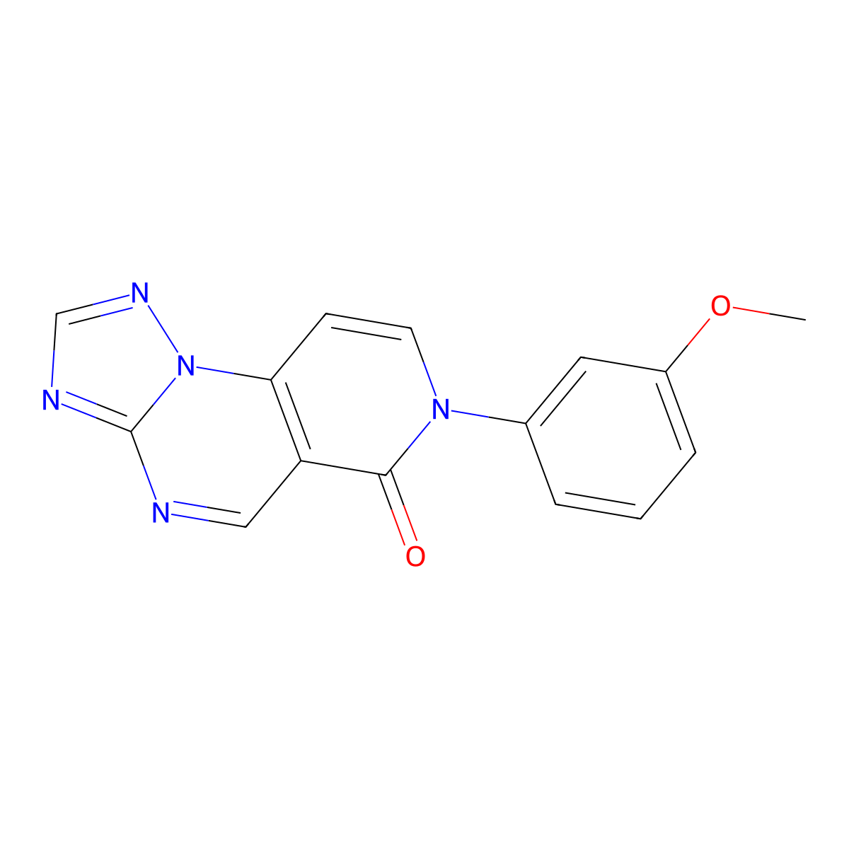 7-(3-methoxyphenyl)pyrido[3,4-e][1,2,4]triazolo[1,5-a]pyrimidin-6(7H)-one molecular structure, CAS 1030464-93-7
