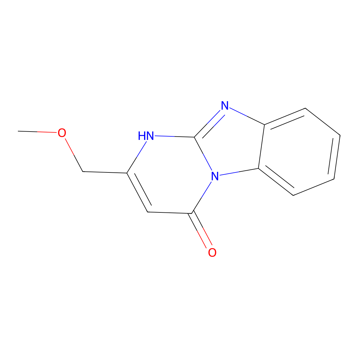 2-(Methoxymethyl)pyrimido[1,2-a]benzimidazol-4-ol molecular structure, CAS 1030476-72-2