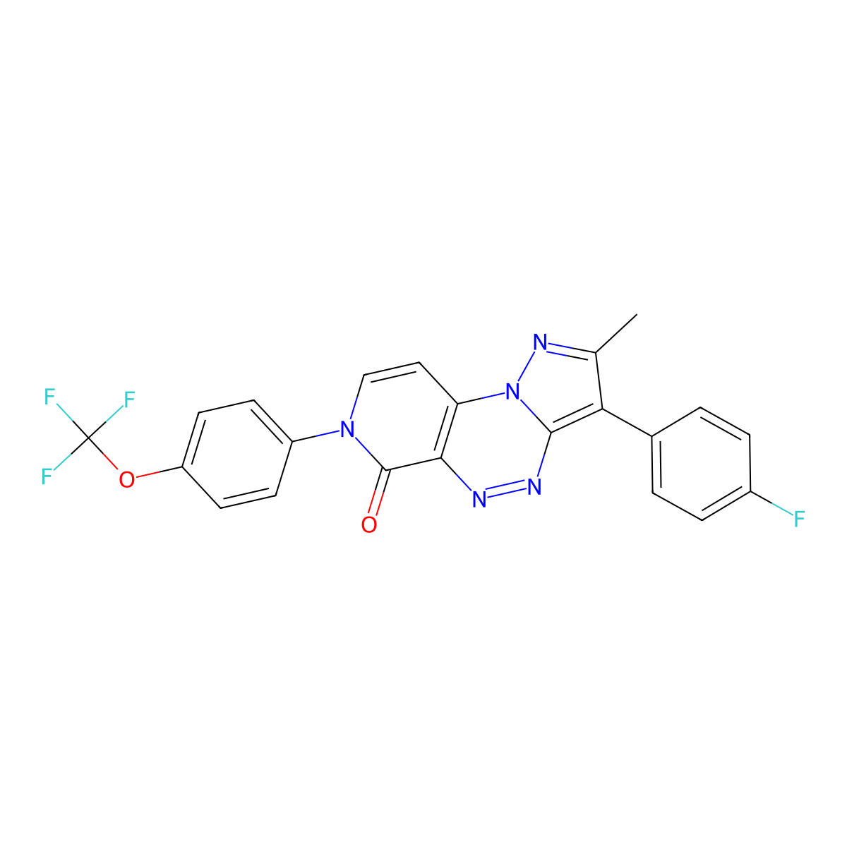C22H13F4N5O2 molecular structure, CAS 1030483-31-8