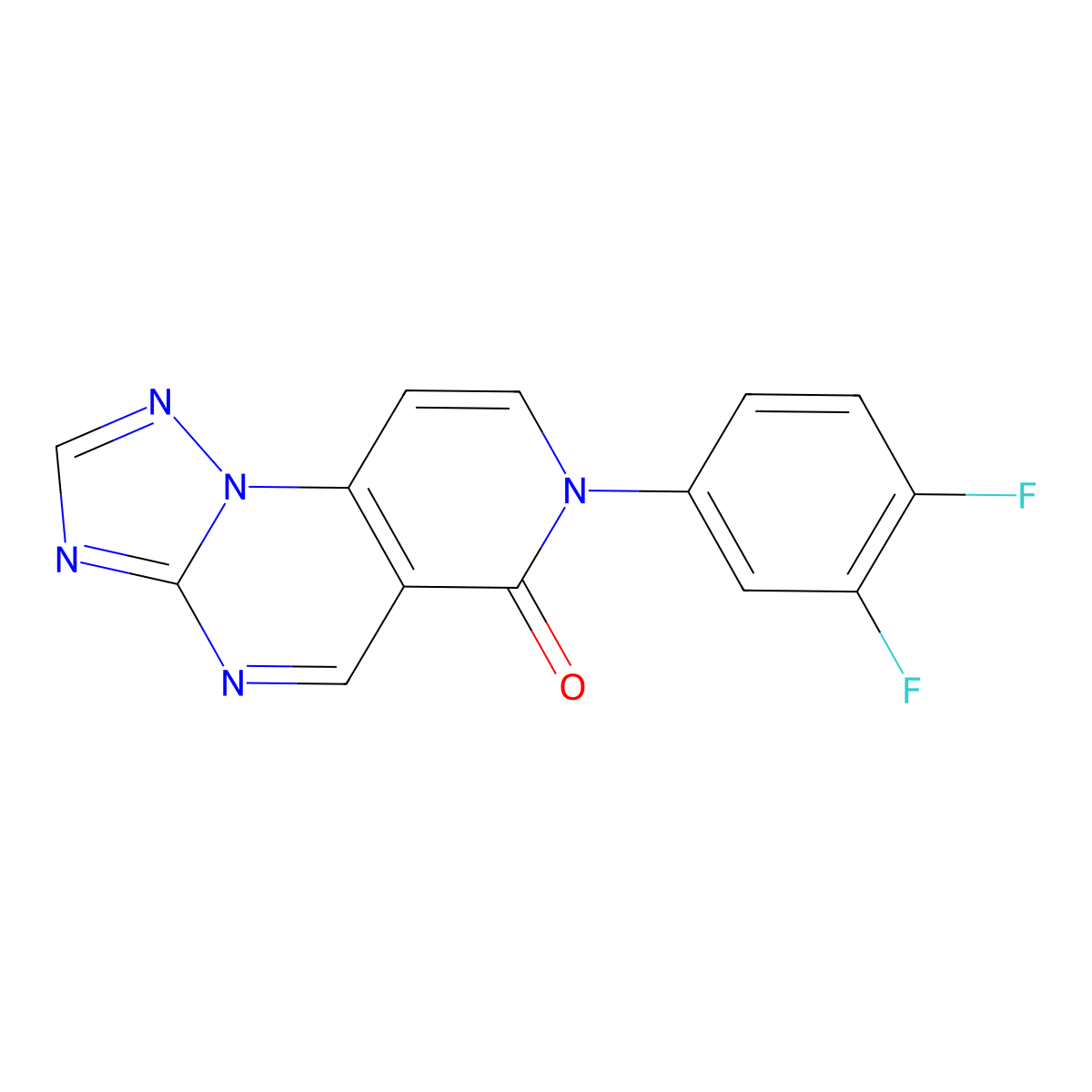 7-(3,4-difluorophenyl)pyrido[3,4-e][1,2,4]triazolo[1,5-a]pyrimidin-6(7H)-one molecular structure, CAS 1030483-82-9