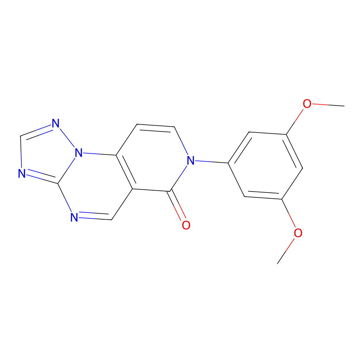 7-(3,5-dimethoxyphenyl)pyrido[3,4-e][1,2,4]triazolo[1,5-a]pyrimidin-6(7H)-one molecular structure, CAS 1030484-59-3