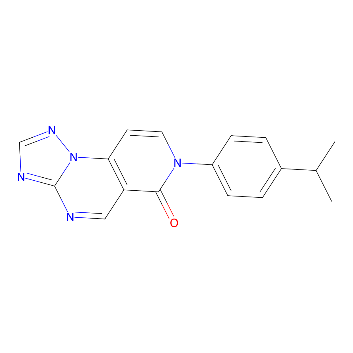 7-(4-isopropylphenyl)pyrido[3,4-e][1,2,4]triazolo[1,5-a]pyrimidin-6(7H)-one molecular structure, CAS 1030484-71-9