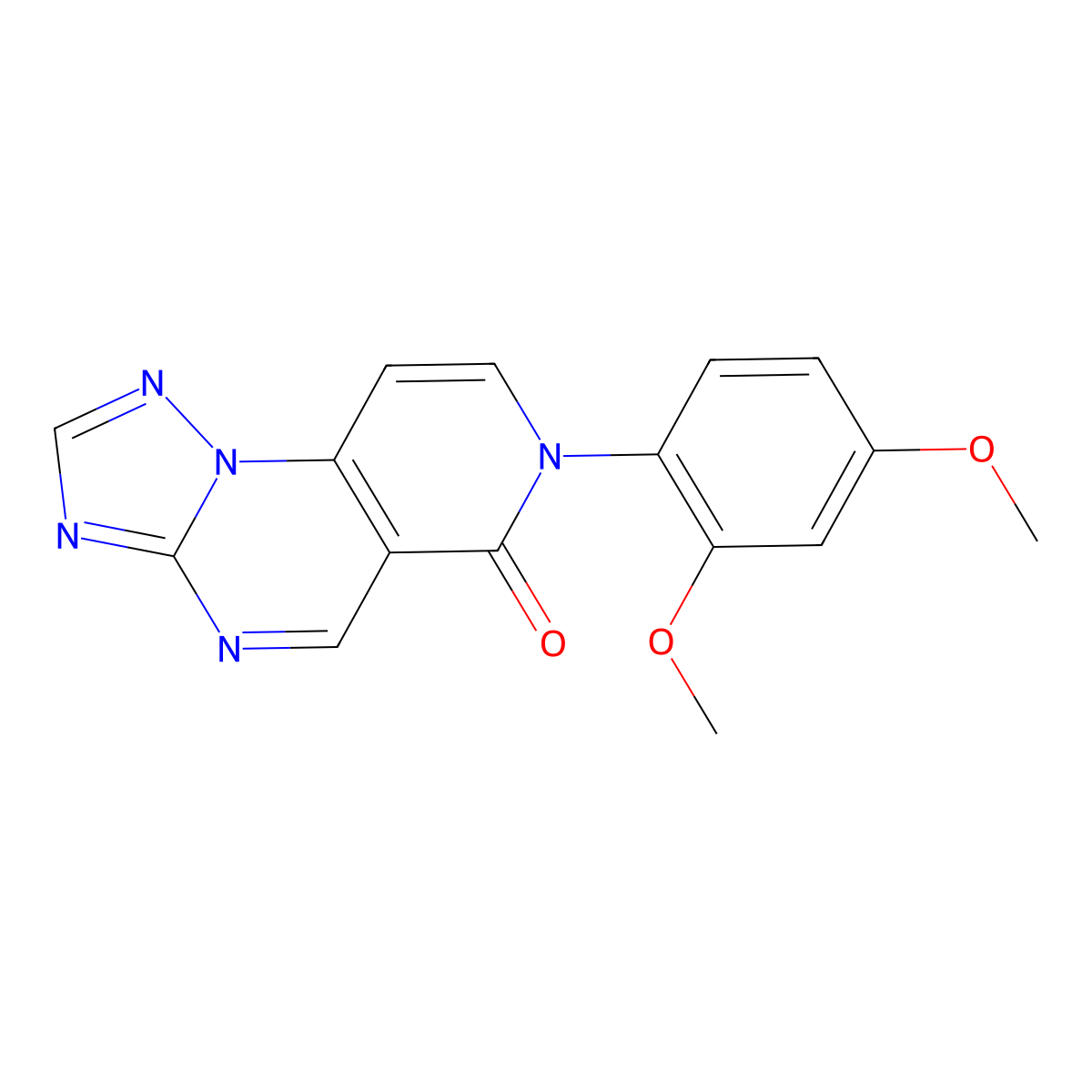 7-(2,4-dimethoxyphenyl)pyrido[3,4-e][1,2,4]triazolo[1,5-a]pyrimidin-6(7H)-one molecular structure, CAS 1030484-87-7