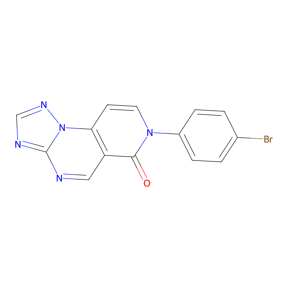 7-(4-bromophenyl)pyrido[3,4-e][1,2,4]triazolo[1,5-a]pyrimidin-6(7H)-one molecular structure, CAS 1030485-19-8