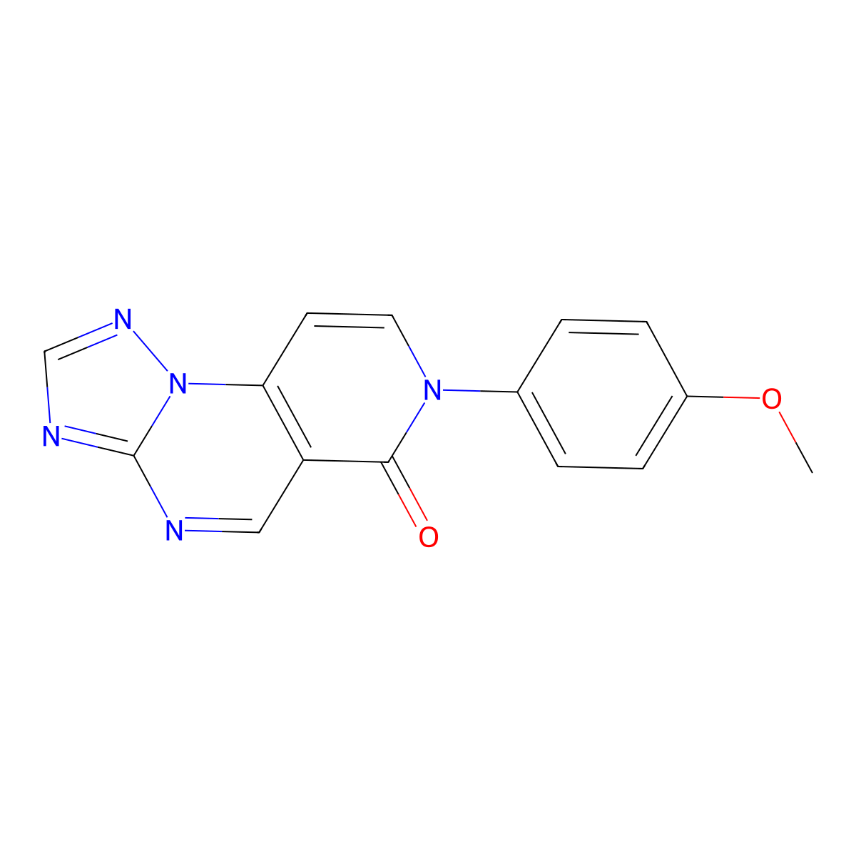 7-(4-methoxyphenyl)pyrido[3,4-e][1,2,4]triazolo[1,5-a]pyrimidin-6(7H)-one molecular structure, CAS 1030485-63-2