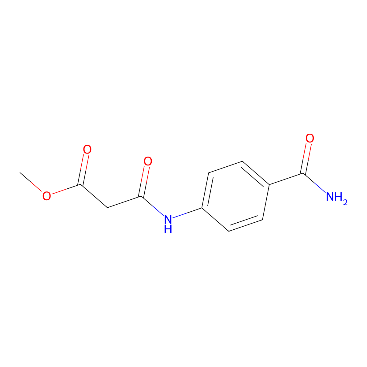 methyl 2-[N-(4-carbamoylphenyl)carbamoyl]acetate molecular structure, CAS 1030486-76-0