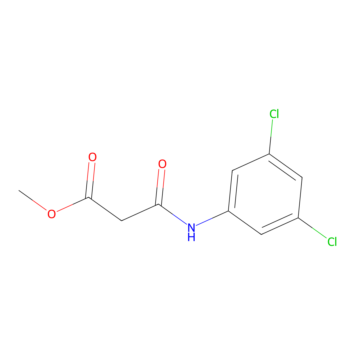 Methyl 2-[(3,5-dichlorophenyl)carbamoyl]acetate molecular structure, CAS 1030486-84-0