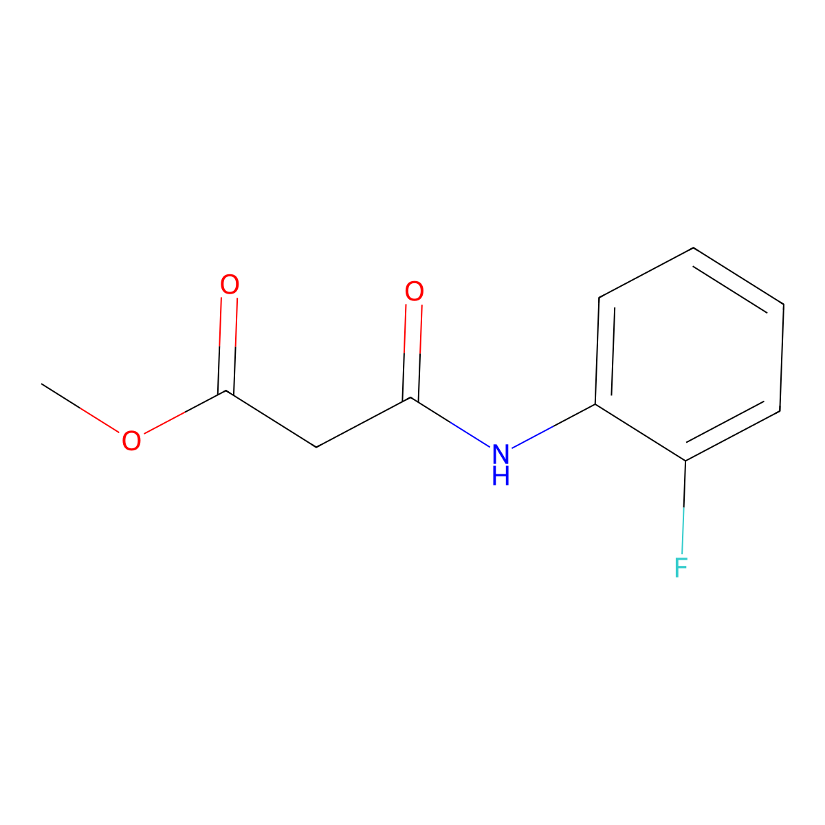 Methyl 2-[(2-fluorophenyl)carbamoyl]acetate molecular structure, CAS 1030487-72-9