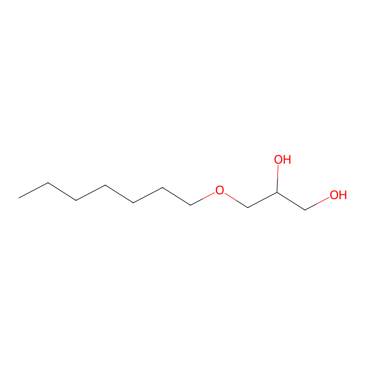 3-(Heptyloxy)propane-1,2-diol molecular structure, CAS 10305-39-2