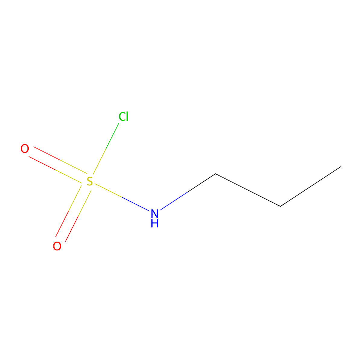 N-propylsulfamoyl chloride molecular structure, CAS 10305-42-7