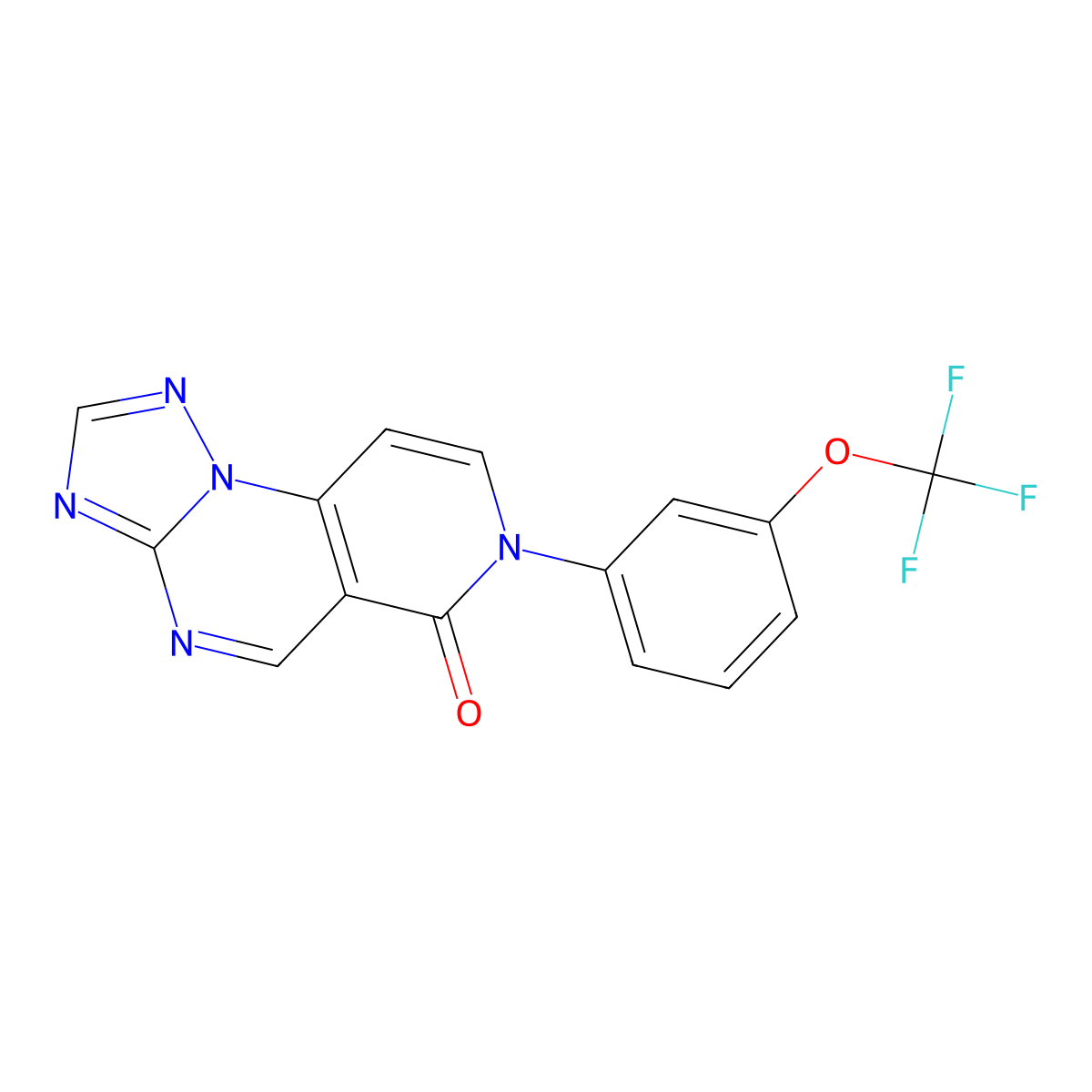 7-[3-(trifluoromethoxy)phenyl]pyrido[3,4-e][1,2,4]triazolo[1,5-a]pyrimidin-6(7H)-one molecular structure, CAS 1030503-04-8