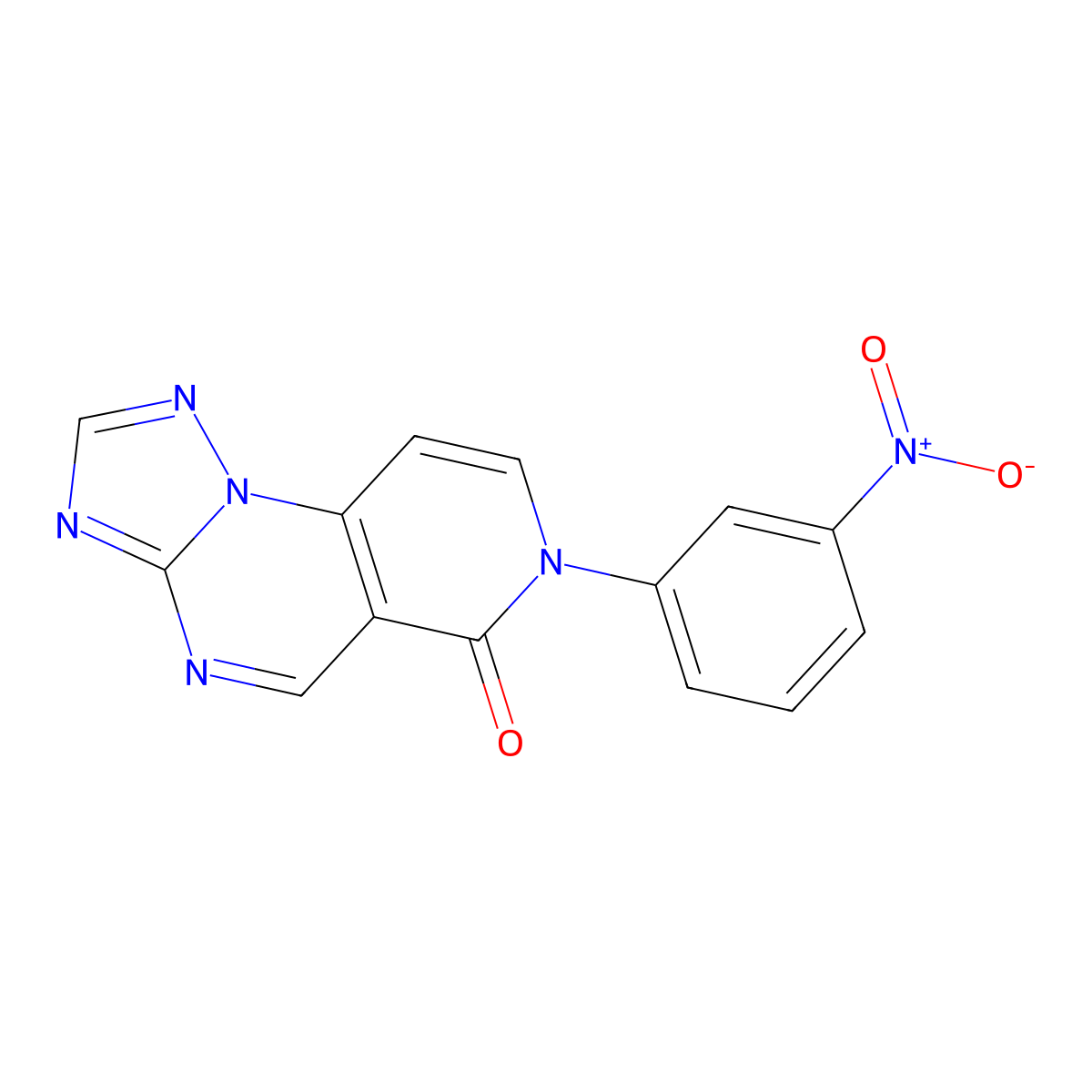 7-(3-nitrophenyl)pyrido[3,4-e][1,2,4]triazolo[1,5-a]pyrimidin-6(7H)-one molecular structure, CAS 1030503-29-7