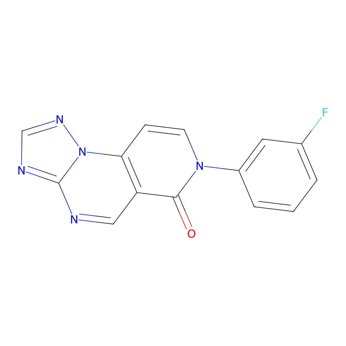 7-(3-fluorophenyl)pyrido[3,4-e][1,2,4]triazolo[1,5-a]pyrimidin-6(7H)-one molecular structure, CAS 1030503-49-1