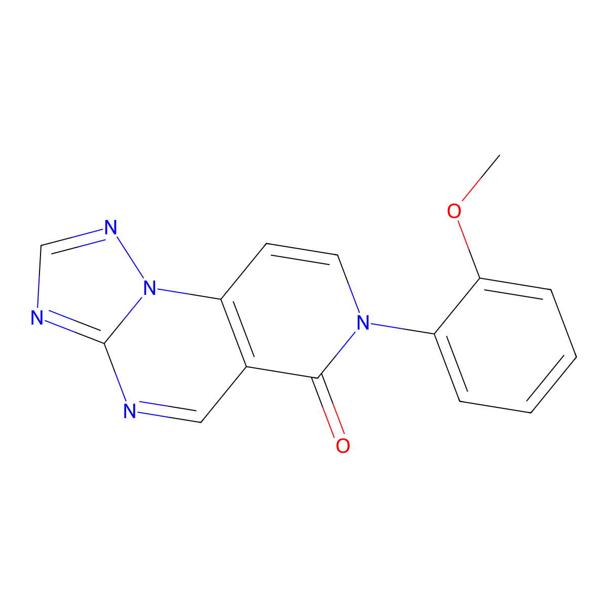 7-(2-methoxyphenyl)pyrido[3,4-e][1,2,4]triazolo[1,5-a]pyrimidin-6(7H)-one molecular structure, CAS 1030504-44-9