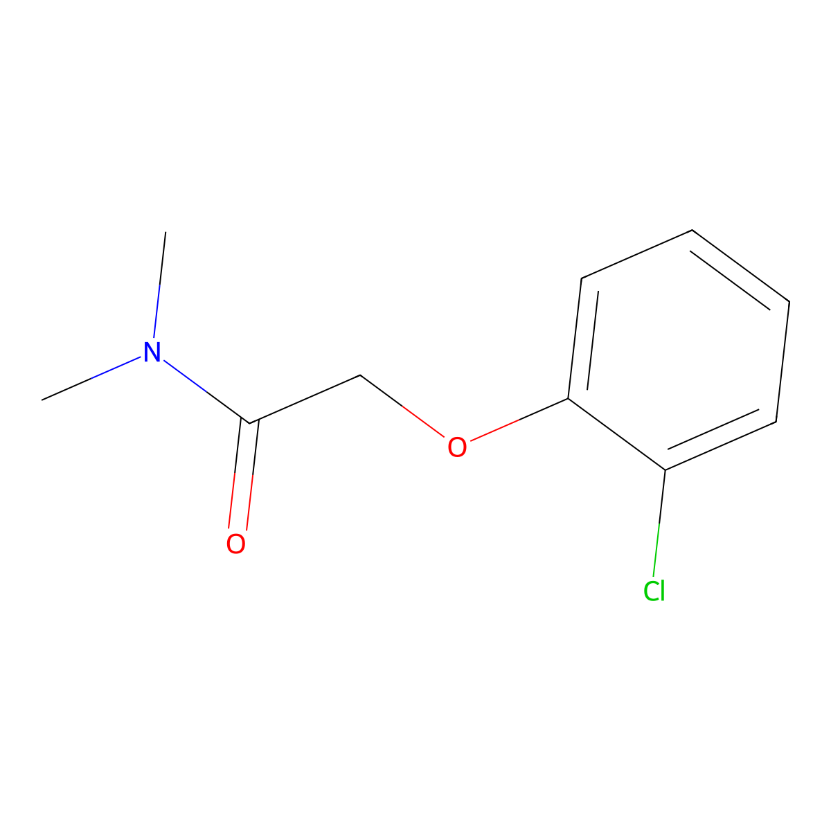 2-(2-chlorophenoxy)-N,N-dimethylacetamide molecular structure, CAS 1030506-52-5