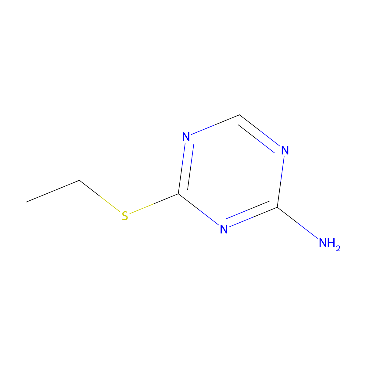 4-(Ethylthio)-1,3,5-triazin-2-amine molecular structure, CAS 1030520-58-1