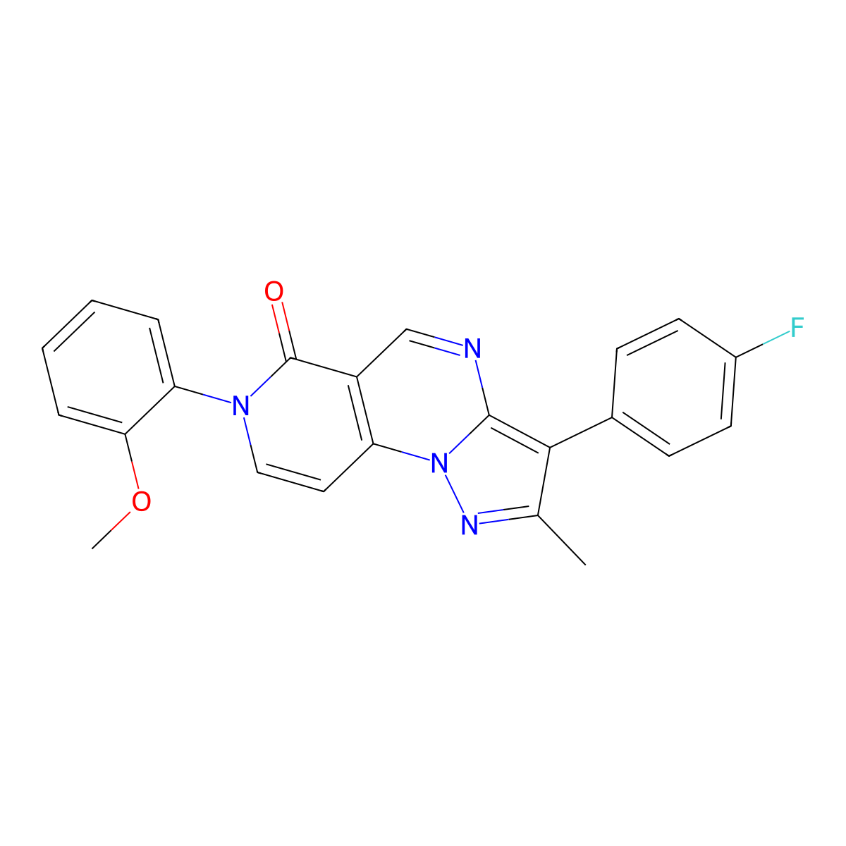 3-(4-fluorophenyl)-7-(2-methoxyphenyl)-2-methylpyrazolo[1,5-a]pyrido[3,4-e]pyrimidin-6(7H)-one molecular structure, CAS 1030524-78-7